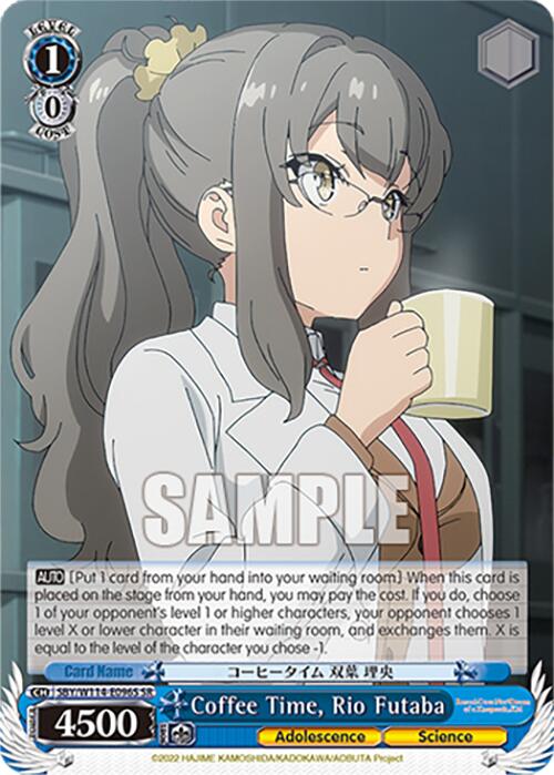 Image of Coffee Time, Rio Futaba (SBY/W114-E096S SR) [Rascal Does Not Dream Series]