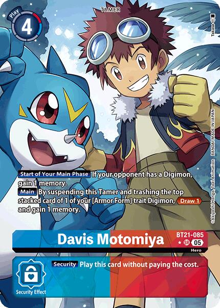 Image of Davis Motomiya [BT21-085] (Alternate Art) [World Convergence]