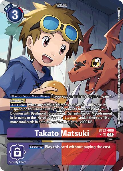 Image of Takato Matsuki [BT21-089] (Alternate Art) [World Convergence]