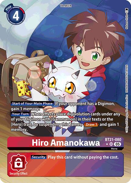 Image of Hiro Amanokawa [BT21-080] (Alternate Art) [World Convergence]