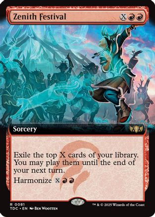 Image of Zenith Festival (Extended Art) [Tarkir: Dragonstorm Commander]