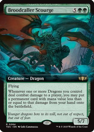 Image of Broodcaller Scourge (Extended Art) [Tarkir: Dragonstorm Commander]
