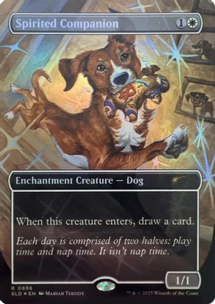 Image of Spirited Companion (0896) (Rainbow Foil) [Secret Lair Drop Series]