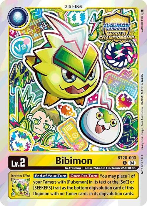 Image of Bibimon [BT20-003] (Regionals 25-26 Champion Card Set Season 1) [Release Special Booster Ver.2.5 Promos]