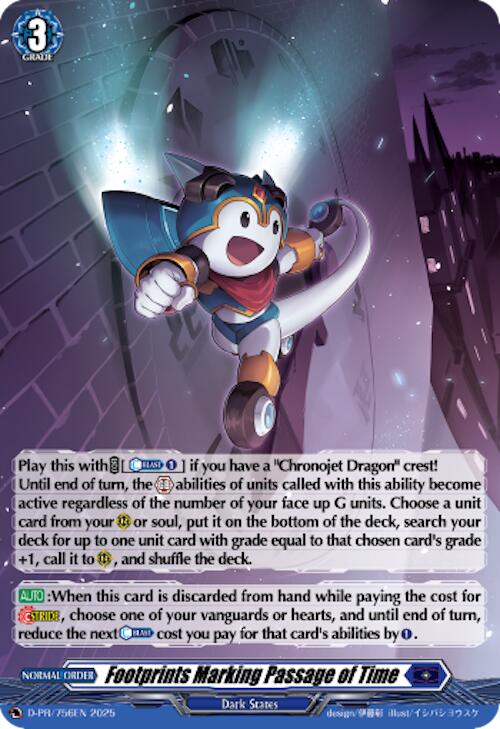 Image of Footprints Marking Passage of Time (Foil) (D-PR/756EN) [D Promo Cards]