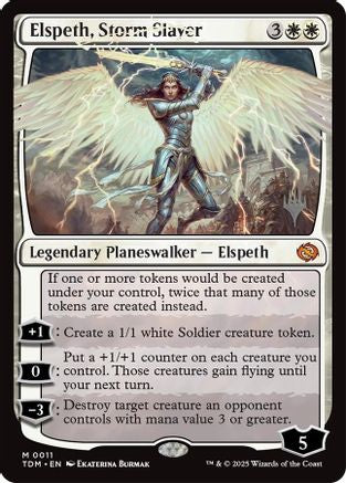Image of Elspeth, Storm Slayer (Promo Pack) [Tarkir: Dragonstorm Promos]