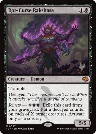 Image of Rot-Curse Rakshasa [Tarkir: Dragonstorm Promos]
