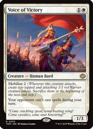 Image of Voice of Victory (Promo Pack) [Tarkir: Dragonstorm Promos]