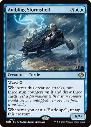 Image of Ambling Stormshell (Promo Pack) [Tarkir: Dragonstorm Promos]