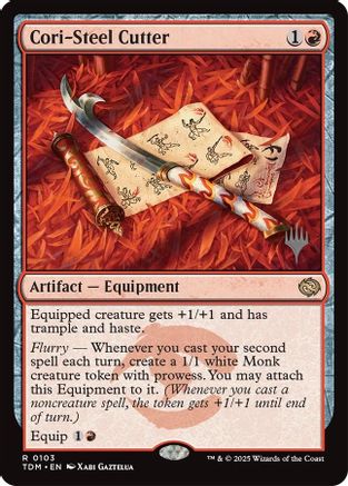 Image of Cori-Steel Cutter (Promo Pack) [Tarkir: Dragonstorm Promos]