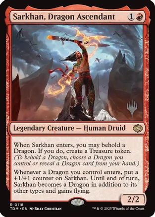 Image of Sarkhan, Dragon Ascendant (Promo Pack) [Tarkir: Dragonstorm Promos]