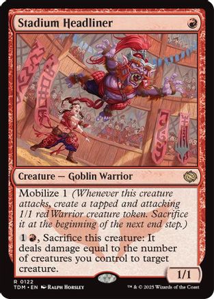 Image of Stadium Headliner [Tarkir: Dragonstorm Promos]