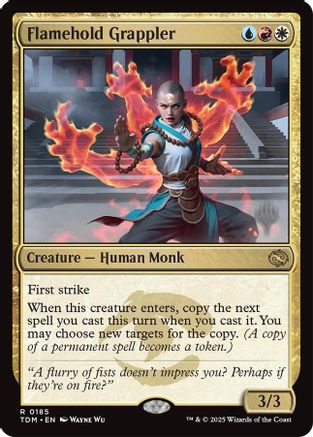 Image of Flamehold Grappler [Tarkir: Dragonstorm Promos]