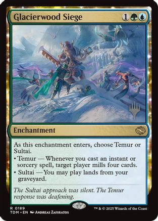 Image of Glacierwood Siege (Promo Pack) [Tarkir: Dragonstorm Promos]