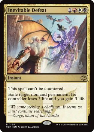 Image of Inevitable Defeat [Tarkir: Dragonstorm Promos]