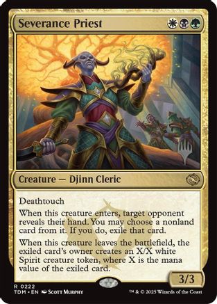 Image of Severance Priest (Promo Pack) [Tarkir: Dragonstorm Promos]