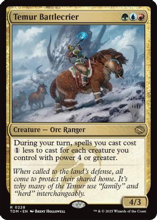 Image of Temur Battlecrier [Tarkir: Dragonstorm Promos]