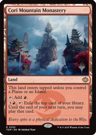 Image of Cori Mountain Monastery (Promo Pack) [Tarkir: Dragonstorm Promos]