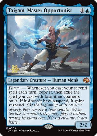 Image of Taigam, Master Opportunist [Tarkir: Dragonstorm Prerelease Promos]