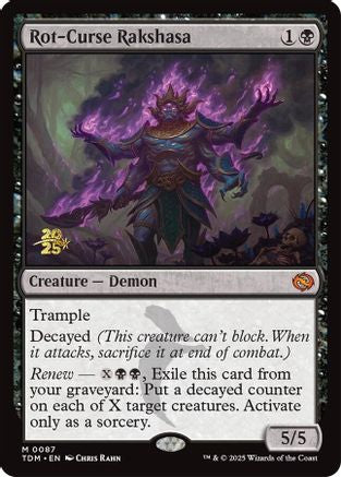 Image of Rot-Curse Rakshasa [Tarkir: Dragonstorm Prerelease Promos]