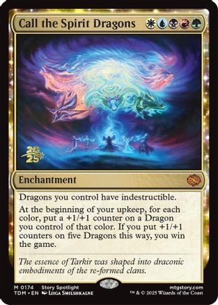 Image of Call the Spirit Dragons [Tarkir: Dragonstorm Prerelease Promos]