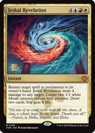 Image of Jeskai Revelation [Tarkir: Dragonstorm Prerelease Promos]