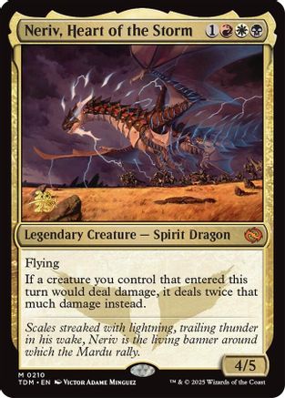 Image of Neriv, Heart of the Storm [Tarkir: Dragonstorm Prerelease Promos]