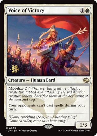 Image of Voice of Victory [Tarkir: Dragonstorm Prerelease Promos]