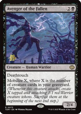 Image of Avenger of the Fallen [Tarkir: Dragonstorm Prerelease Promos]