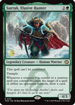 Image of Surrak, Elusive Hunter [Tarkir: Dragonstorm Prerelease Promos]