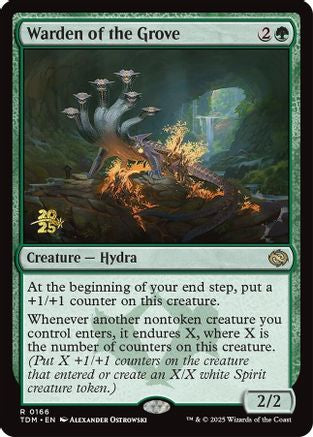 Image of Warden of the Grove [Tarkir: Dragonstorm Prerelease Promos]