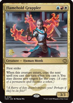 Image of Flamehold Grappler (PRE-185) - Prerelease Cards Foil
