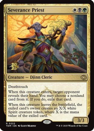 Image of Severance Priest [Tarkir: Dragonstorm Prerelease Promos]