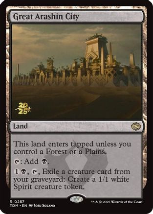 Image of Great Arashin City [Tarkir: Dragonstorm Prerelease Promos]