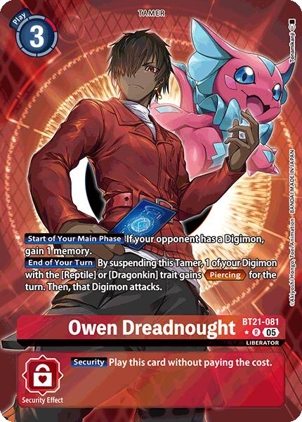 Image of Owen Dreadnought [BT21-081] (Alternate Art) [World Convergence]