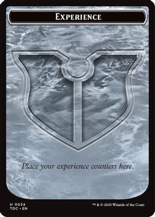 Image of Experience // Treasure Double-Sided Token [Tarkir: Dragonstorm Commander Tokens]