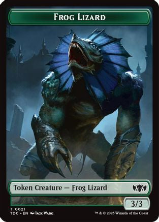 Image of Frog Lizard // Dragon (0014) Double-Sided Token [Tarkir: Dragonstorm Commander Tokens]