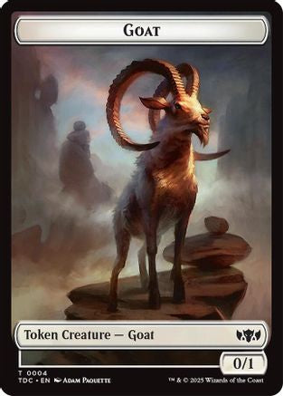 Image of Goat // Timeless Witness Double-Sided Token [Tarkir: Dragonstorm Commander Tokens]