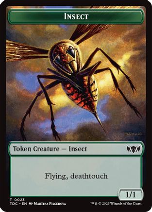 Image of Insect (0023) // Wall Double-Sided Token [Tarkir: Dragonstorm Commander Tokens]