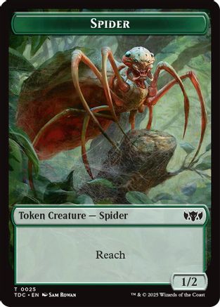 Image of Spider // Bird Double-Sided Token [Tarkir: Dragonstorm Commander Tokens]
