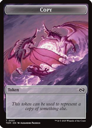 Image of Copy // Monk Double-Sided Token [Tarkir: Dragonstorm Tokens]