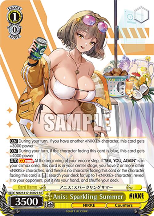 Image of Anis: Sparkling Summer (NIK/S117-E002S SR) [GODDESS OF VICTORY: NIKKE]