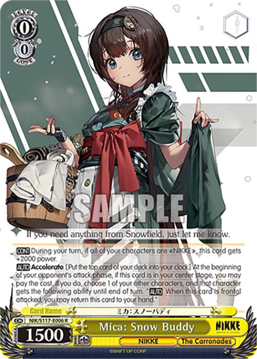 Image of Mica: Snow Buddy (NIK/S117-E006 R) [GODDESS OF VICTORY: NIKKE]