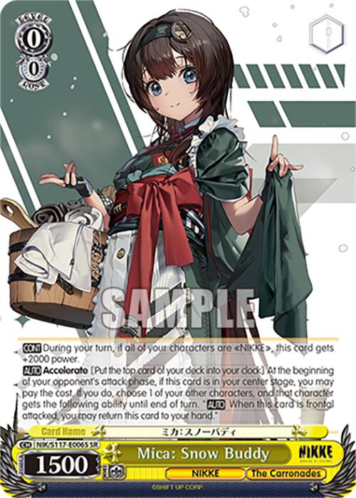 Image of Mica: Snow Buddy (NIK/S117-E006S SR) [GODDESS OF VICTORY: NIKKE]