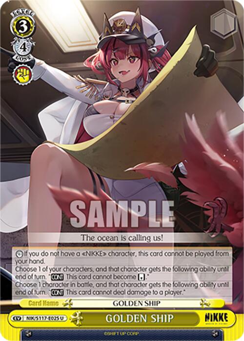 Image of GOLDEN SHIP (NIK/S117-E025 U) [GODDESS OF VICTORY: NIKKE]