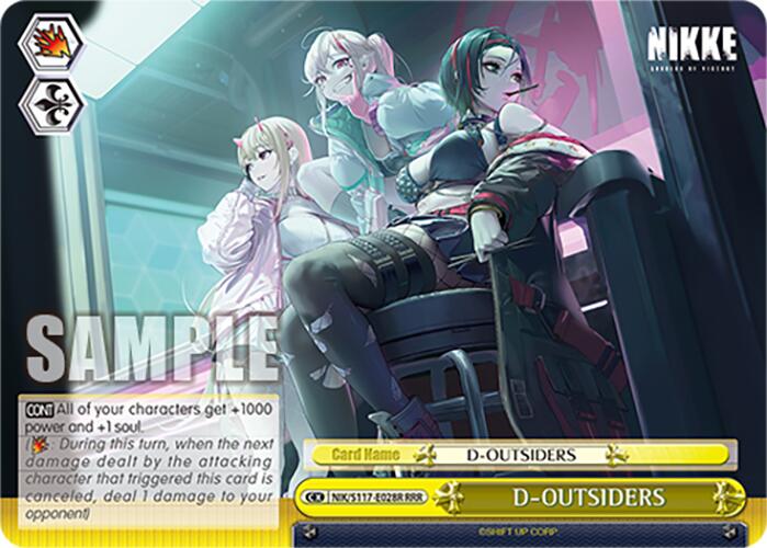 Image of D-OUTSIDERS (NIK/S117-E028R RRR) [GODDESS OF VICTORY: NIKKE]
