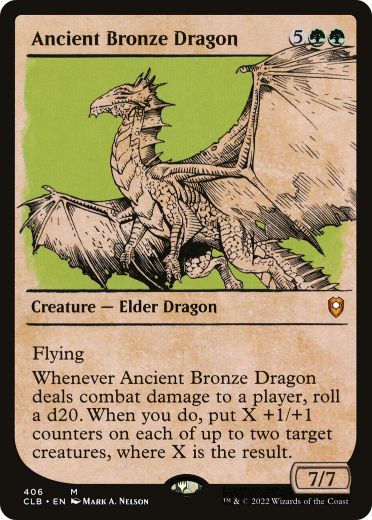 Image of Ancient Bronze Dragon (Showcase) [Commander Legends: Battle for Baldur's Gate]
