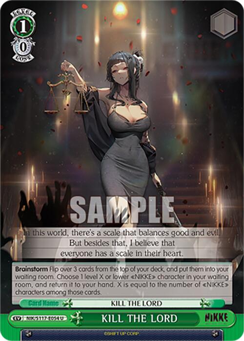 Image of KILL THE LORD (NIK/S117-E054 U) [GODDESS OF VICTORY: NIKKE]