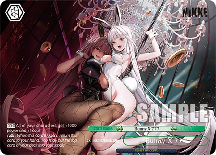 Image of Bunny X 777 (NIK/S117-E056EX RRR+) [GODDESS OF VICTORY: NIKKE]