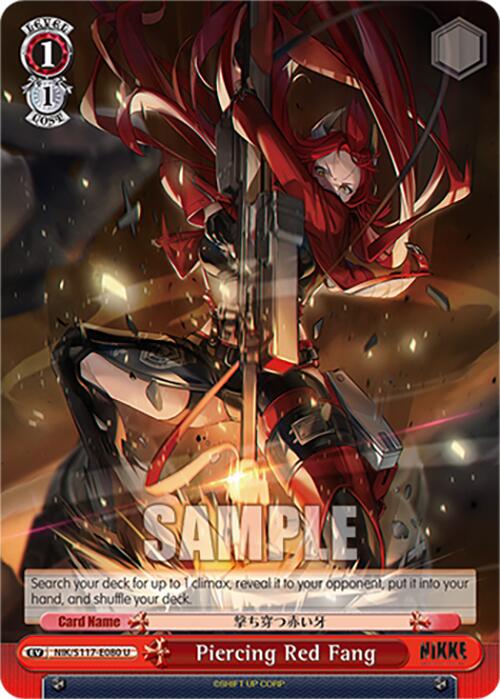 Image of Piercing Red Fang (NIK/S117-E080 U) [GODDESS OF VICTORY: NIKKE]